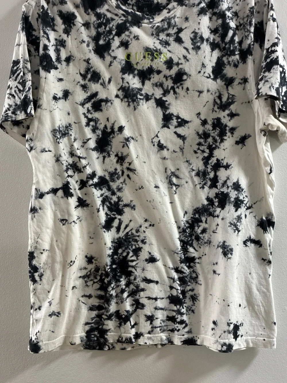 Guess Black & White Tie-Dye Short Sleeve Tee - Picture 5 of 6